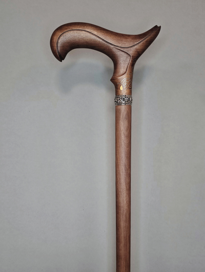 Трость "Княжна" с инкрустацией деревянными вставками