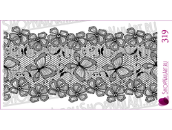 Слайдер-дизайн 319 - Кружево, цветы и бабочки