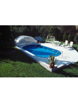 Морозоустойчивый бассейн 5,25 х 3,2 м Ibiza (Ибица) овальный глубина 1,2 м мозаика (Чехия)