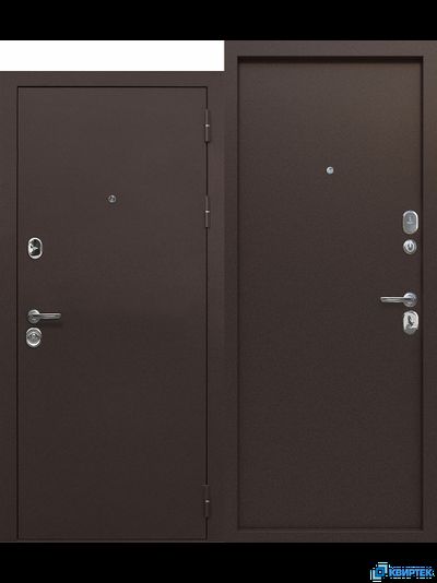 Дверь входная металлическая Феррони 9 см Медный антик металл/металл купить в Челябинске | КВИРТЕК