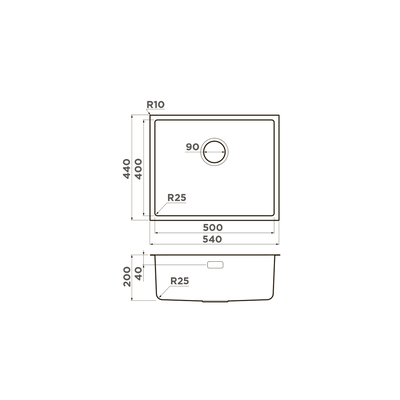 Мойка OMOIKIRI TADZAVA 54-U/I IN
