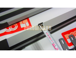 Пороги подножки "Luxe Silver" 1450 мм для Chevrolet NIVA 2002-