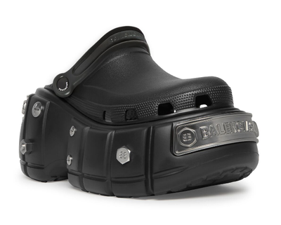 Balenciaga Hardcrocs Mule In Black