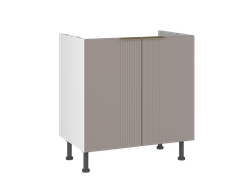 Кухня ФЬЮЖН - Стол СМ-80 Волна 2-дверный мокко