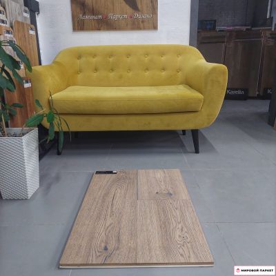 Паркетная доска Stockl B:hard 283 Дуб Крек Сапфир 17652 283 мм 1-полосная с фаской масло замок 5G толщина 11 мм 2.49 м2