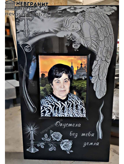 памятник с рисунком на могилу
