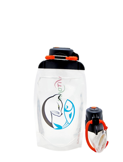 Складная бутылка для воды арт. B050TRS-1407 с рисунком