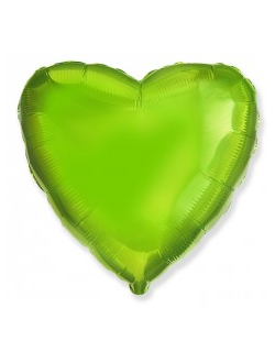 Шар Сердце, Лайм / Heart Green Lime