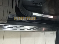 Пороги OEM на Volvo XC 90 в грунте под покраску (2016-...)