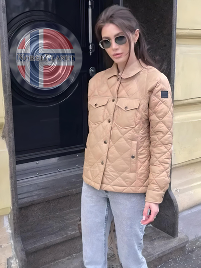 Весенняя стёганая куртка автоледи норвежского бренда Fergo Norge-338-mocco