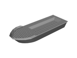 Boat, Hull Unitary 41 x 12 x 5 with Light Bluish Gray Top, Black (23997c01 / 6135263)