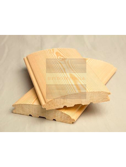 Блок хаус хвойный 90х20х6000 мм (ель, сосна) категория "АВ"