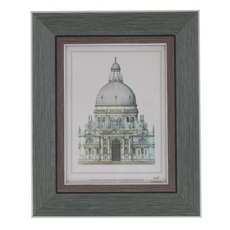 Фоторамка в деревянной серо-голубого цвета 15*20