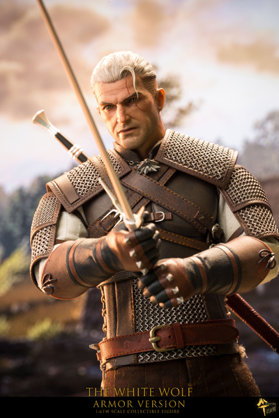 Геральт из Ривии (Ведьмак, The Witcher) - Коллекционная ФИГУРКА 1/6 scale The White Wolf - Armored Version (mttoys006) - Master Team