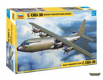 7324. Американский военно-транспортный самолет С-130J-30 (1/72 47.8см)