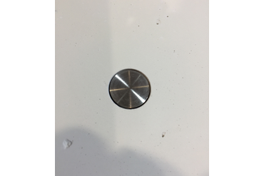 Декоративный колпачок/заглушка. Диаметр - 25 мм. Матовый хром.