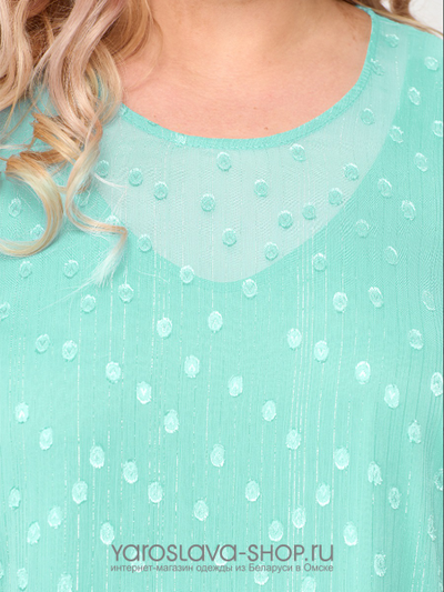 Нарядное шифоновое платье нежно-зеленого цвета