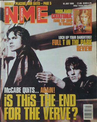 NME Magazine 18 July 1998 The Verve, Catatonia Cover Иностранные музыкальные журналы, Intpressshop