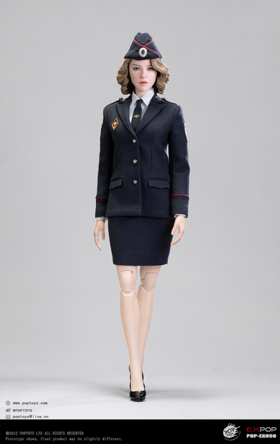 Сотрудница полиции МВД РФ - Коллекционная ФИГУРКА 1/6 Russian Police Force Internal Affairs Policewoman (EX056) - POPTOYS