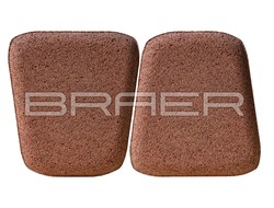 Тротуарная плитка классико круговая винный braer 60 мм