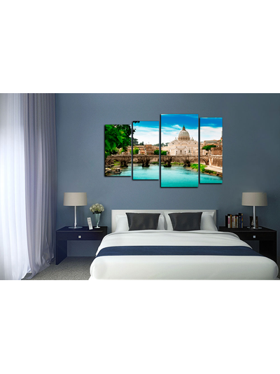 Модульная картина &quot;Древний мост&quot;