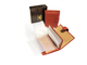 Портмоне мужское кожаное GIORGIO ARMANI для денег, автодокументов и паспорта, Цвет: Рыжий + РЕМЕНЬ
