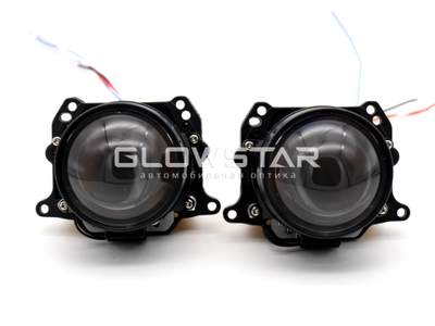 Билед модули Aozoom A15 2.5 дюйма, 2 чипа, 5500K, 12V, 58W/65W, крепление 3R и съемное гаечное (комплект, 2шт)