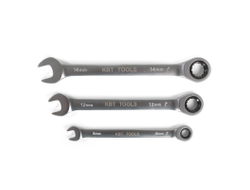 Ключ гаечный комбинированный трещоточный 15 мм серия KBT-PROFESSIONAL для монтажа гаек и болтов с шестигранной головкой