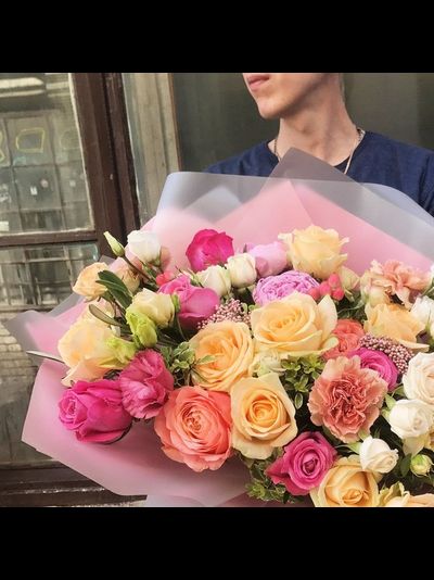 Букет "Розовая пудра"