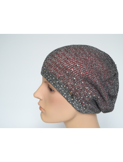 Vizio Италия 7079 берет серый с красным фото