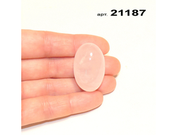 Розовый кварц натуральный (галтовка) арт.21187: 18,2г - 32*21*19мм