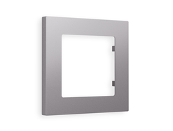 Рамка 1-я Сталь матовый, коллекция TECHNO - Ambrella Volt - ALFA