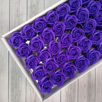 Розы из мыла "Корея" 50 шт Фиолетовый
