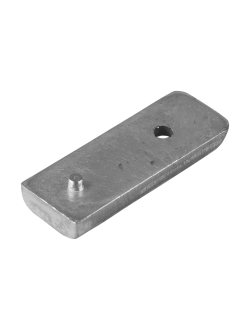 Цинковый анод Tecnoseal 00833 74x27x10мм пластинчатый для ПЛМ Mercury Verado 6