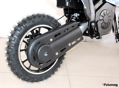 Электромотоцикл GreenCamel Питбайк DB300, 36V 800W R10 быстросъемная батарея синий