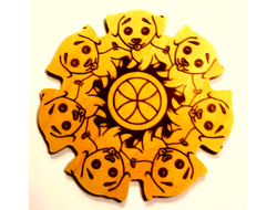 ДЕРЕВЯННАЯ ПОДСТАВКА ПОД ГОРЯЧЕЕ "ЩЕНКИ"