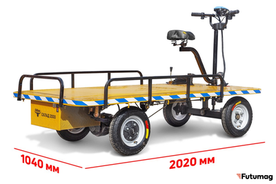 Платформенная электротележка RuTrike СКЛАД 2000 NEW