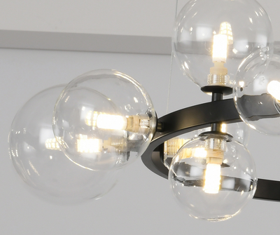 07608-15A,19 Люстра Иона черный G9