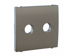 Efapel 50776 TGR, Лицевая панель розетки ТВ/Радио, графит, Apolo 5000