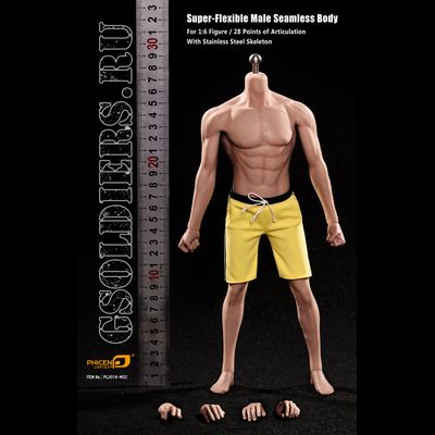 Супер-подвижное бесшовное мужское тело PL2016-M32 1/6 Super flexible Male Seamless Body - TBleague