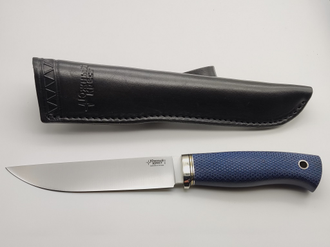 Нож Длинный Джек Эксперт сталь VG10 синяя микарта