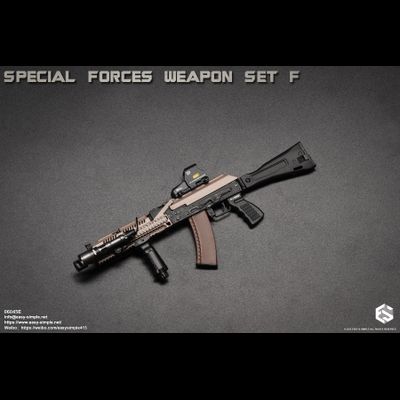 Автомат АК-105 с комплектом аксессуаров и снаряжения (Special Forces Weapon Set) - 1/6 (06045E) - Easy&amp;Simple