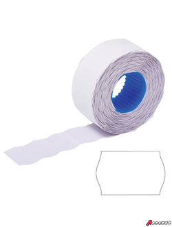 Этикет-лента 26×16 мм, волна, белая, комплект 5 рулонов по 800 шт., BRAUBERG. 123580