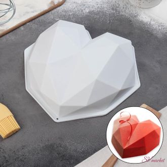 Форма для муссовых десертов и выпечки «Геометрия любви», 21,5×20 см