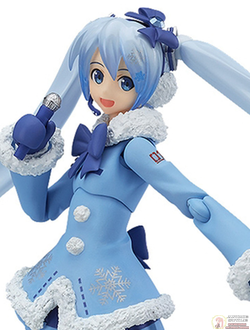 Фигурка фигма Мику Хацунэ (figma Hatsune Miku Snow 2012, Fluffy Coat ver.)