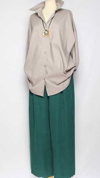 РУБАШКА "КЛАССИКА Карман" серо-бежевая р.50-60