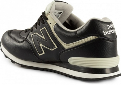 New Balance 574 Black Leather