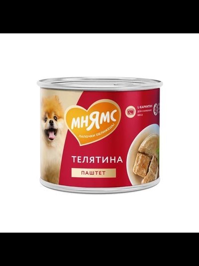 Мнямс влажный корм (консерва) для собак "Фитнес" из телятины 200 г