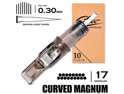 17 CMLT/0.30 - Curved Magnum Bugpin Long Taper "EZ FILTER"