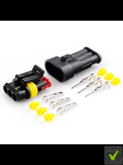 Разъём автомобильный герметичный 3 пин